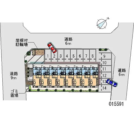 ★手数料０円★伊勢崎市新栄町　月極駐車場（LP）